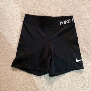 Black Nike Pro Spandex Shorts